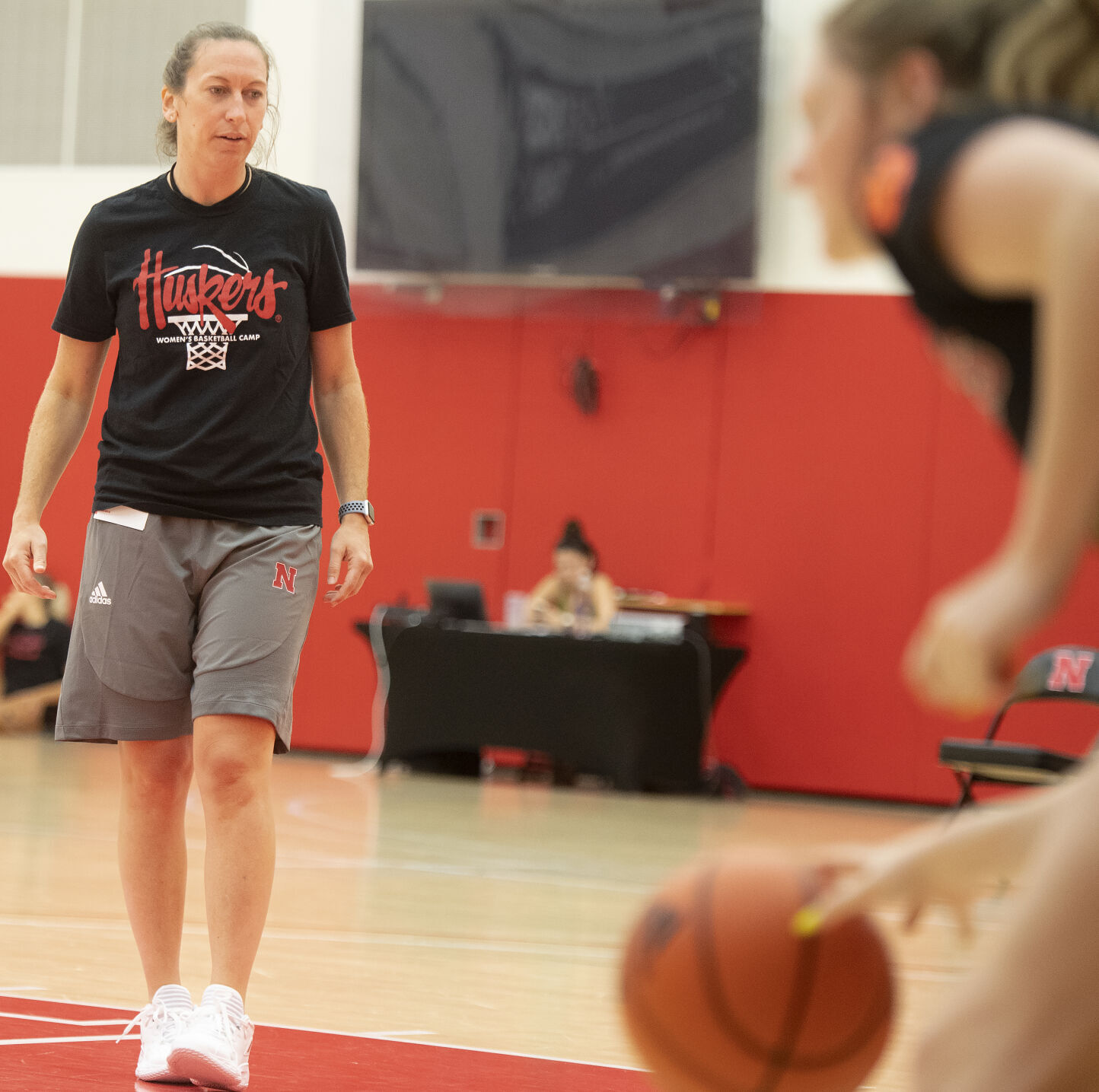 NU women's basketball practice, 6.16